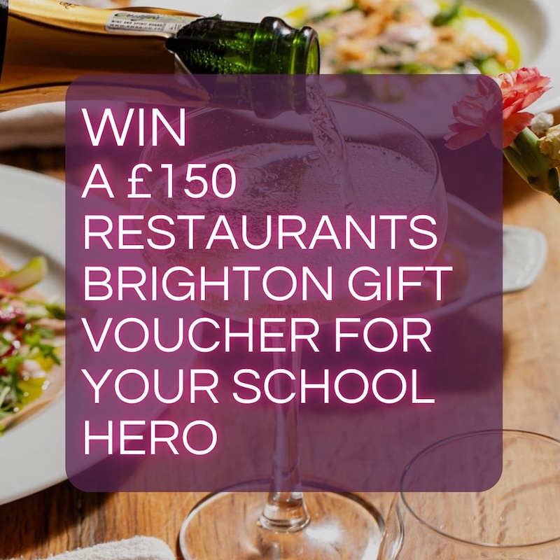 Win a &pound;150 restaurants brighton gift voucher for your school